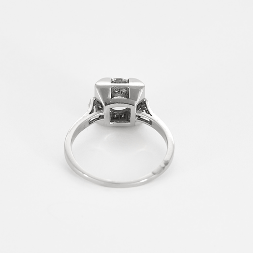 Bague 57,5 Bague Solitaire en platine et diamants 58 Facettes DV23684-12-575-5