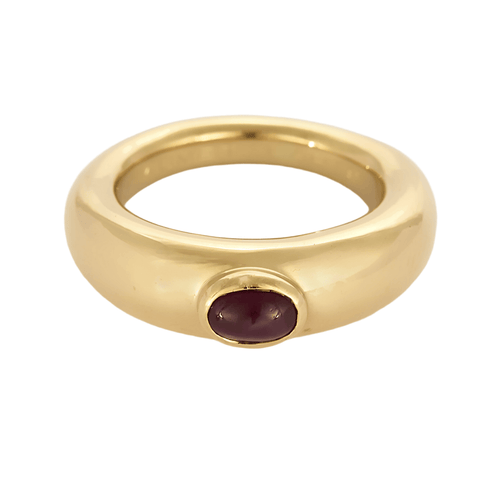 Bague 53 Chaumet – Bibendum – Bague jonc en or jaune et rubis. 58 Facettes DV27468-3-53-2