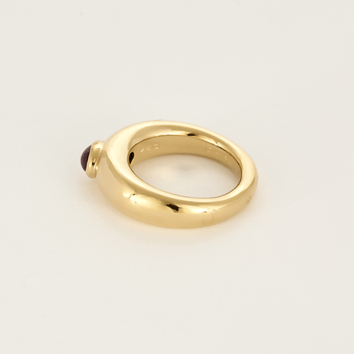 Bague 53 Chaumet – Bibendum – Bague jonc en or jaune et rubis. 58 Facettes DV27468-3-53-2