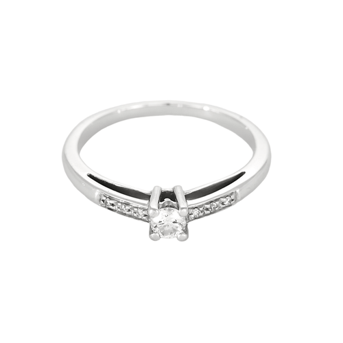 Bague 52 Mauboussin - "Tu es le sel de ma vie n°2 - Bague solitaire en or gris et diamant 58 Facettes DV24407-1
