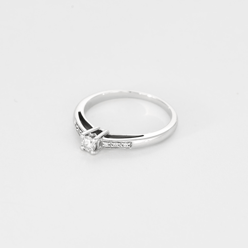 Bague 52 Mauboussin - "Tu es le sel de ma vie n°2 - Bague solitaire en or gris et diamant 58 Facettes DV24407-1