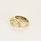 Bague 53 Bague tourbillon en or jaune, or blanc et diamants 58 Facettes DV27468-38-53-2