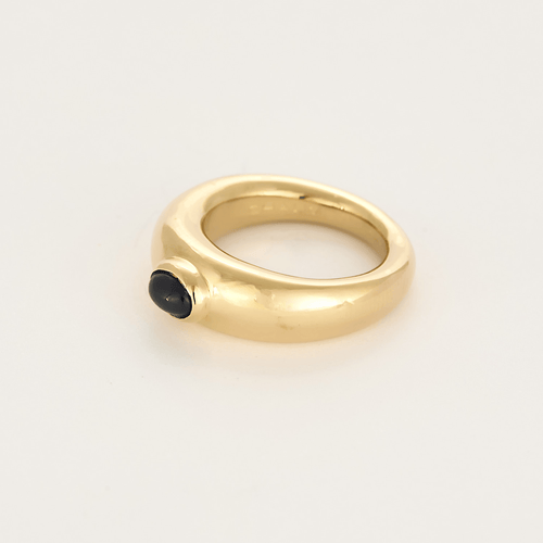 Bague 52 Chaumet – Bibendum – Bague jonc en or jaune et saphir 58 Facettes DV27468-4-52-1