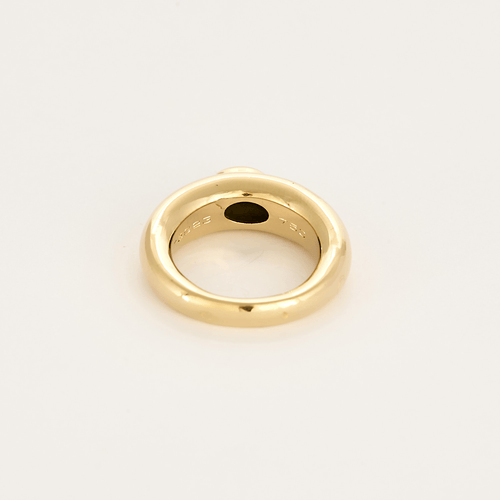 Bague 52 Chaumet – Bibendum – Bague jonc en or jaune et saphir 58 Facettes DV27468-4-52-1