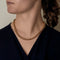 Collier Collier en or jaune à maille palmier stylisée en chute 58 Facettes DV28120-3