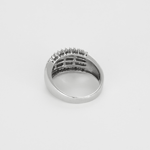 Bague 56 Bague en or gris et diamants 58 Facettes DV27468-71-56-3