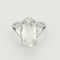 Bague 51 Bague cocktail en or blanc et Aigue-Marine 58 Facettes DV0013-39-51-2