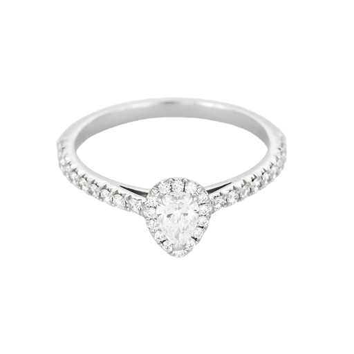 Bague 51,5 Tiffany & Co - Soleste - Bague Solitaire en platine et diamants 58 Facettes DV28427-1-515-5