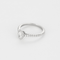 Bague 51,5 Tiffany & Co - Soleste - Bague Solitaire en platine et diamants 58 Facettes DV28427-1-515-5