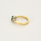 Bague 55 Bague or jaune et or gris, émeraude et diamants 58 Facettes DV27468-25-DV0882-1