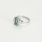 Bague 55 Bague en or gris, aigue-marine et diamants 58 Facettes DV27468-47-DV0882-1