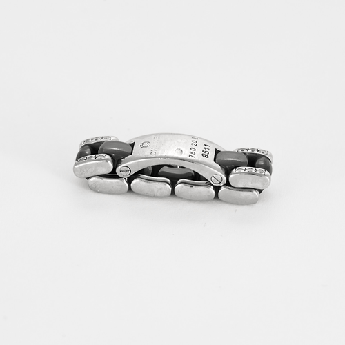 Bague 46 CHANEL -ULTRA - Moyen Modèle- Bague en or blanc, céramique noire et diamants. 58 Facettes DV27797-1-46-2