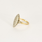 Bague 55 Bague marquise en or jaune et diamants 58 Facettes DV27468-70-DV0882-1