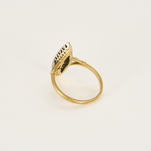 Bague 55 Bague marquise en or jaune et diamants 58 Facettes DV27468-70-DV0882-1