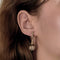 Boucles d'oreilles Boucles d'oreilles pendantes en or jaune, émail et diamants 58 Facettes DV23684-6