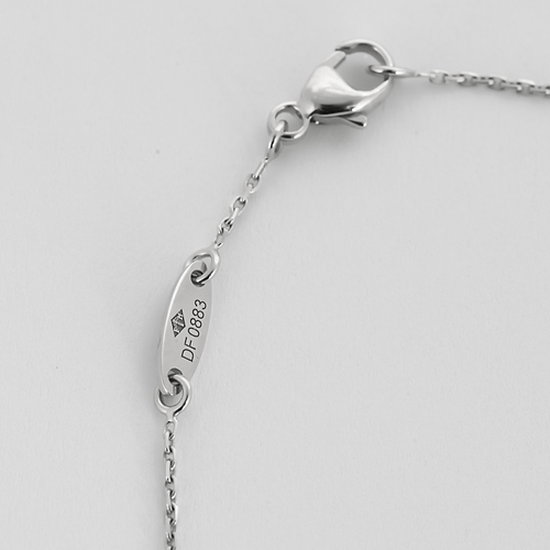 Collier MAUBOUSSIN - Mon premier pas d'amour - Collier en or gris et diamant solitaire 0.20 carat environ. 58 Facettes DDV28310-4