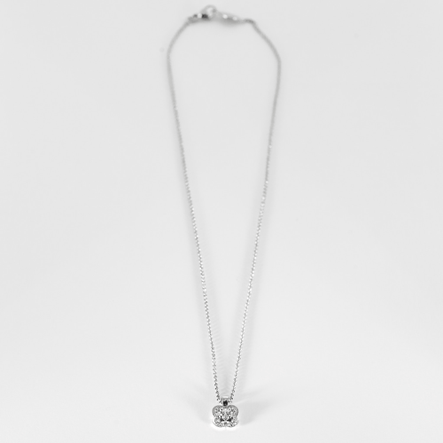 Pendentif MAUBOUSSIN - Chance of Love n°2 - Pendentif en or gris et diamants 0.20 carat environ. 58 Facettes DV28310-2