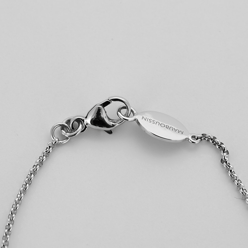 Pendentif MAUBOUSSIN - Chance of Love n°2 - Pendentif en or gris et diamants 0.20 carat environ. 58 Facettes DV28310-2
