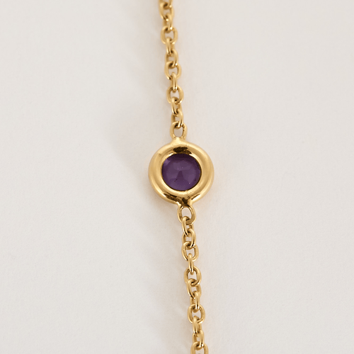 Collier Collier en or jaune, améthyste 58 Facettes DV27342-2