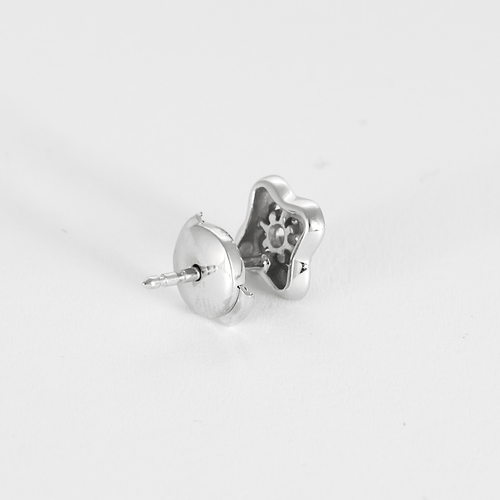 MAUBOUSSIN - Chance of love - Paire de boutons d'oreilles en or gris et diamants 58 Facettes DV28310-3
