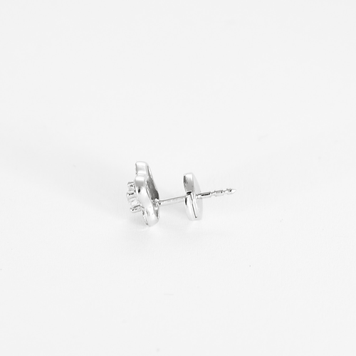 MAUBOUSSIN - Chance of love - Paire de boutons d'oreilles en or gris et diamants 58 Facettes DV28310-3