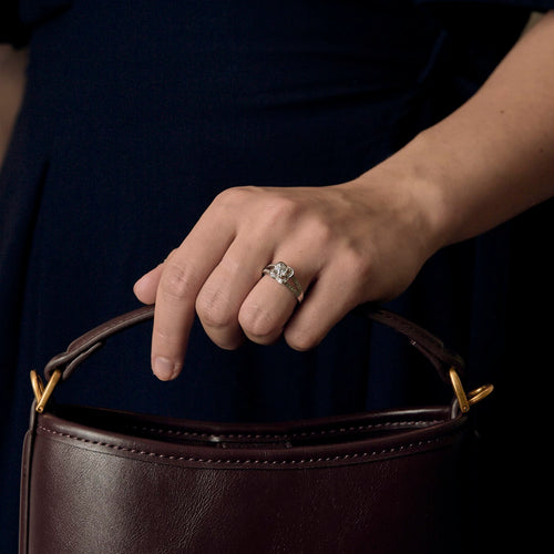 Bague 54 MAUBOUSSIN - Chance of love n°5 - Bague en or gris et diamant 0.50 carat environ. 58 Facettes DDV28310-1