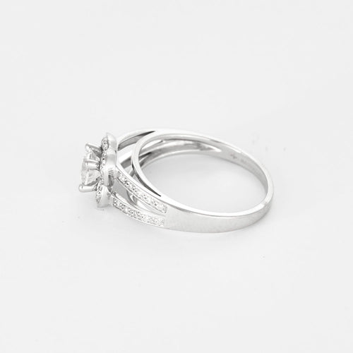 Bague 54 MAUBOUSSIN - Chance of love n°5 - Bague en or gris et diamant 0.50 carat environ. 58 Facettes DDV28310-1
