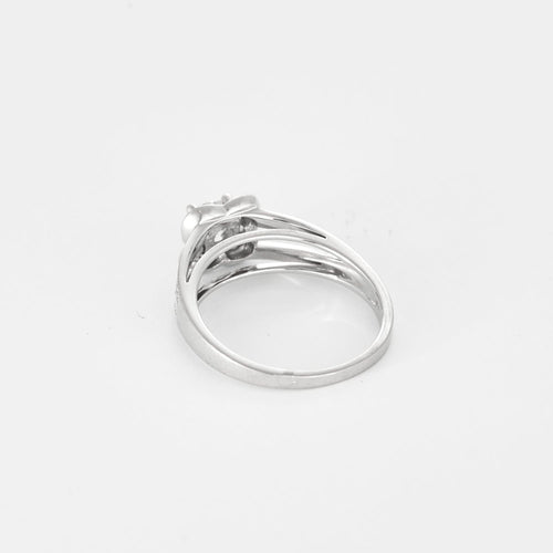 Bague 54 MAUBOUSSIN - Chance of love n°5 - Bague en or gris et diamant 0.50 carat environ. 58 Facettes DDV28310-1
