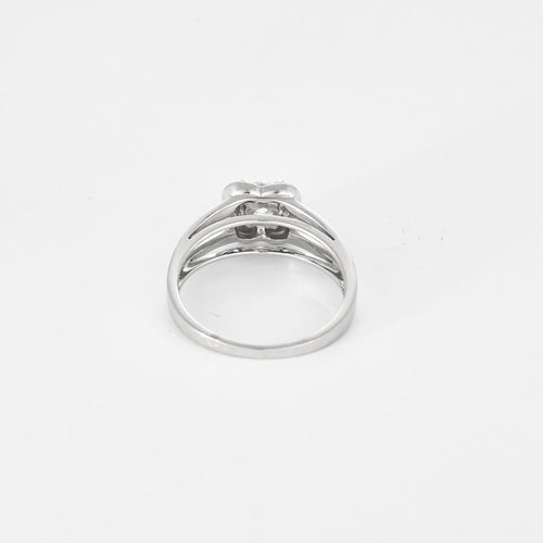 Bague 54 MAUBOUSSIN - Chance of love n°5 - Bague en or gris et diamant 0.50 carat environ. 58 Facettes DV28310-1