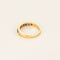 Bague 52 Alliance en or jaune, diamants et saphirs 58 Facettes DV27342-7-52-1