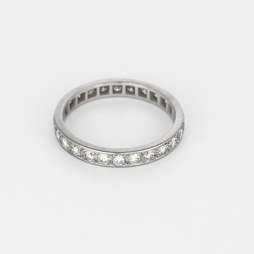 Bague 55 Alliance américaine en or gris et diamants 58 Facettes DV8916-3