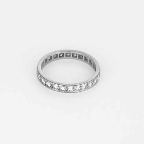 Bague 55 Alliance américaine en or gris et diamants 58 Facettes DV8916-3
