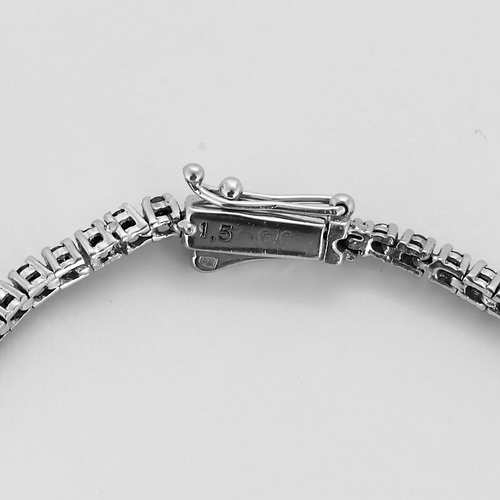 Bracelet Bracelet en or blanc et diamants noirs 58 Facettes DV28121-1