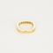 Bague 48.5 Dinh Van - Square - Alliance en or jaune et diamants 58 Facettes DV25793-2