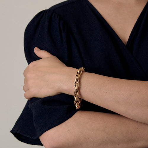 Bracelet Bracelet en or jaune tressé 58 Facettes DV26327-10
