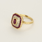 Bague 52 Bague en or jaune , rubis et diamants 58 Facettes DV26327-17-52-1