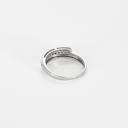 Bague 52 Demie Alliance en or gris et diamants 58 Facettes DDV24085-2-52-1