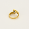 Bague 55 Bague à jonc croisé or jaune, or gris, saphir et diamants 58 Facettes DDV0463-27