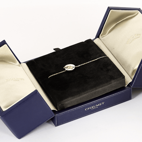 Bracelet CHAUMET- Jeux de liens harmony - Bracelet en or rose, nacre blanche et diamants 58 Facettes DV25295-8