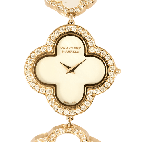 Montre Montre Van Cleef & Arpels Alhambra or rose, nacre et diamants 58 Facettes DV0967-5