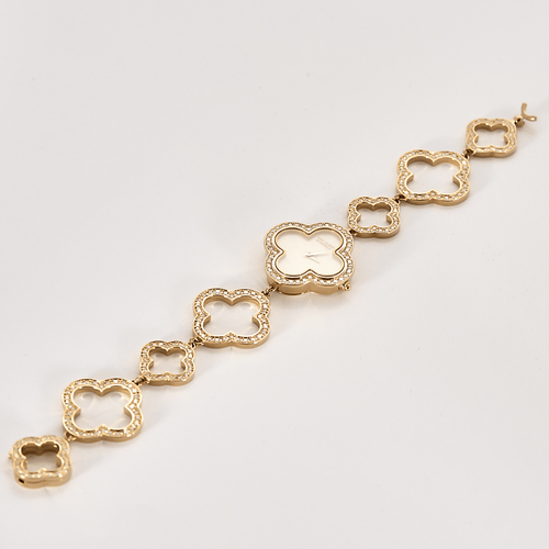 Montre Montre Van Cleef & Arpels Alhambra or rose, nacre et diamants 58 Facettes DV0967-5