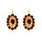 Boucles d'oreilles Paire de Boucles d'oreilles dormeuse en or jaune et grenats almandins 58 Facettes DDV0463-23