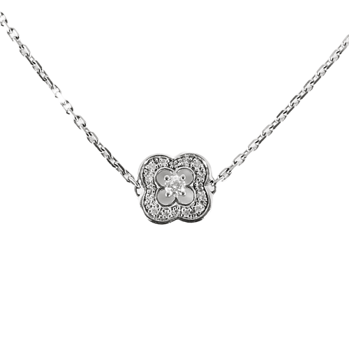 Collier Mauboussin - Chance of My Life - Sautoir en or blanc et diamants 58 Facettes DV28402-4