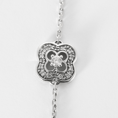 Collier Mauboussin - Chance of My Life - Sautoir en or blanc et diamants 58 Facettes DV28402-4