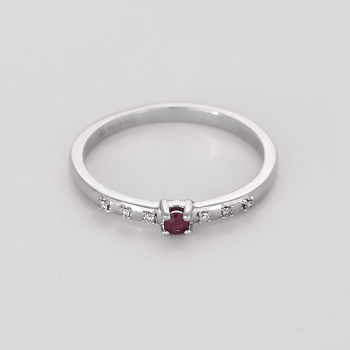 Bague 53 MAUBOUSSIN - Capsule d'émotions - Bague en or blanc, rubis et diamants 58 Facettes DV28219-1-53-2