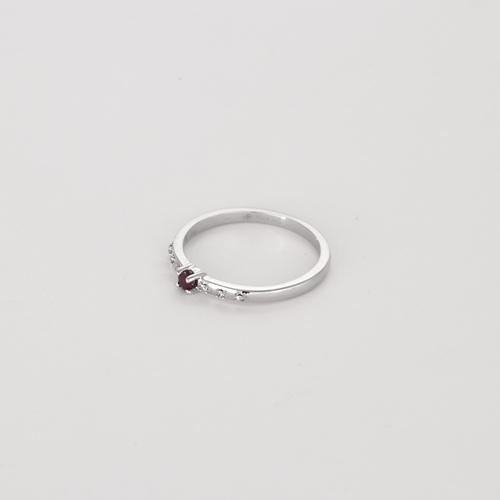 Bague 53 MAUBOUSSIN - Capsule d'émotions - Bague en or blanc, rubis et diamants 58 Facettes DV28219-1-53-2