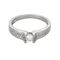 Bague 56 Bague solitaire en or gris diamant 0.20 carat environ. 58 Facettes DV27556-4
