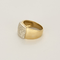 Bague 55,5 Importante bague jonc en or jaune, or blanc et diamants 58 Facettes DV27468-63-555-5