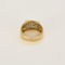 Bague 55,5 Importante bague jonc en or jaune, or blanc et diamants 58 Facettes DV27468-63-555-5