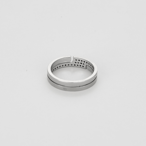Bague 49 Dinh Van- Seventies - PM- Bague en or gris et diamants 58 Facettes DV26859-4-49-2